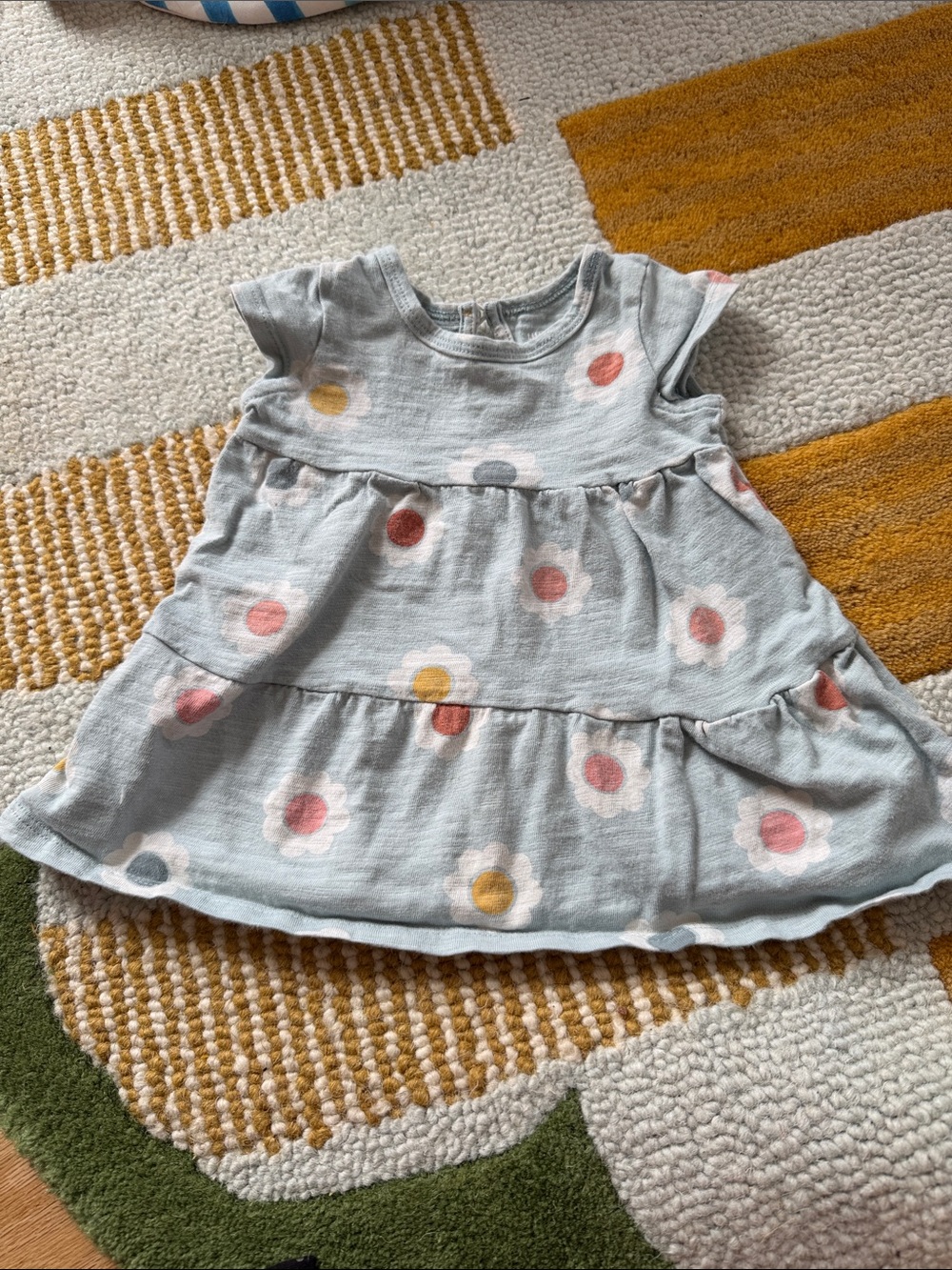 Little Co. organic cotton blue flower dress size baby 3m